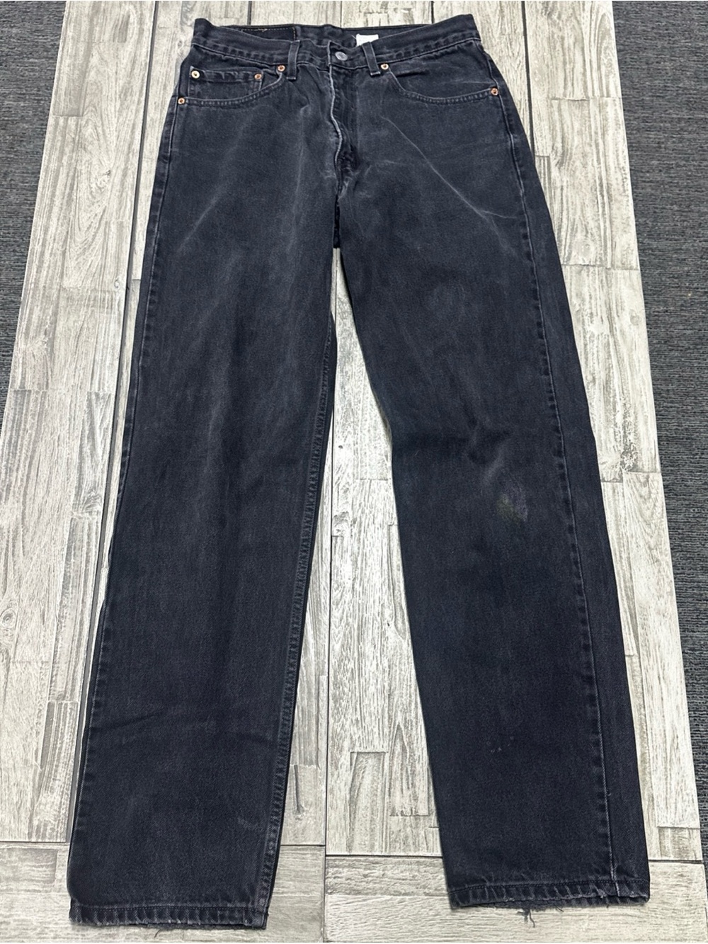 VTG 90's Levi's 550 Relaxed Fit Men's 33x34 Jeans Black Mexico Preppy